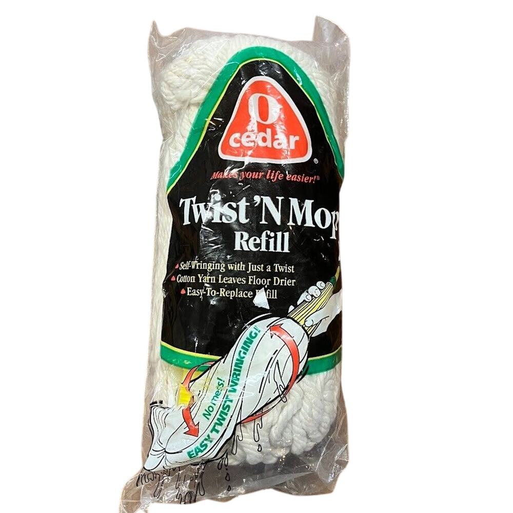 O Cedar Twist N Mop Head Refill #267 Replacement Self Wringing Cotton Yarn 1997